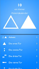 Ein iPhone mit dem Titelbild von 10 - Ein kleiner Adventskalender